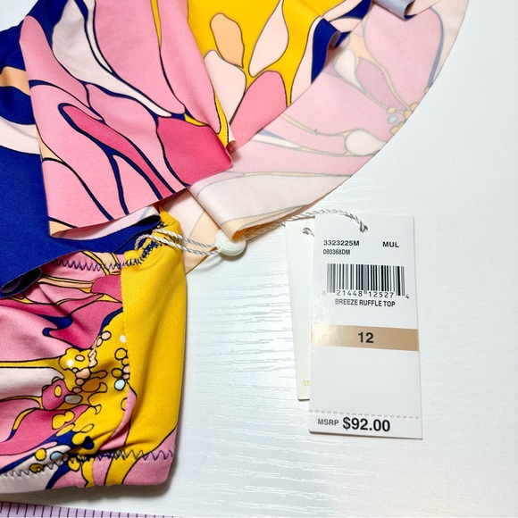 Trina Turk Breeze Asymmetrical Off The Shoulder Top - Picture 10 of 16